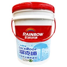 RAINBOW 虹牌油漆 424 漏克補水性防水塗料, 防水隔熱, 草綠, 18.925L, 21kg, 1桶