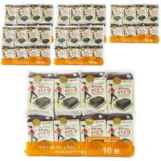 Hanadamfood 金小姐 廣川傳統海苔 Set 16包, 低熱量解嘴饞好選擇, 4g, 96包
