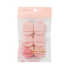 miro.lu 魔力璐 迷你水滴氣墊粉撲, 6入 貼合臉部, 1組