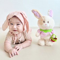 cuddle barn 跳舞的小兔子玩偶, 34cm, 混色