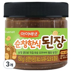 아이배냇 순창 한식 된장, 150g, 3개