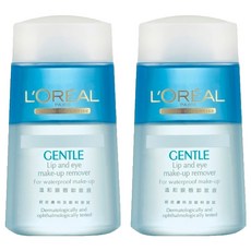 L'OREAL PARiS 巴黎萊雅 溫和眼唇卸妝液, 溫和配方, 輕鬆卸除濃密眼妝, 125ml, 2瓶