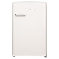 쿠잉전자 레트로 93L 스탠드형 김치 냉장고, 크림, REF-K100SC
