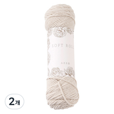 소프트롤 뜨개실 100g, 06 오트밀베이지, 2개