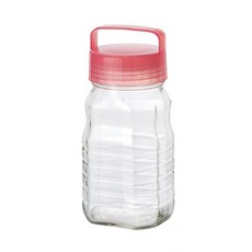 ADERIA 長型醃漬玻璃罐 粉色, 1.2L, 1個