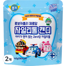 로보카폴리 제로당 자일리톨 캔디 40g, 2개