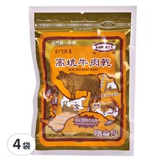 高坑 高粱酒原味牛肉角, 160g, 4袋