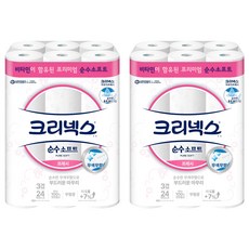 Kleenex 舒潔 純柔軟清新天然紙漿3層高級捲筒衛生紙, 2個, 24入