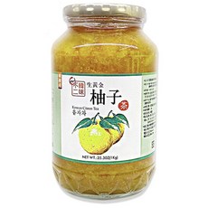 韓味不二 生黃金柚子茶，冷沖熱泡皆宜，可當果醬塗抹、西點麵包烘培用, 1kg, 1罐