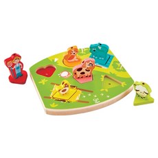 Hape 農場拼圖, 1組, 6入