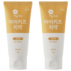 그린핑거 마이키즈 치약 2단계 불소 488ppm 블루베리향, 60g, 2개 60g, 2개