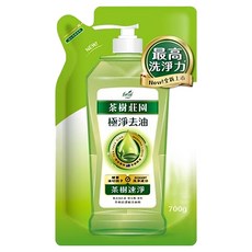 茶樹莊園 超濃縮洗碗精 補充包 茶樹速淨, 700g, 1包