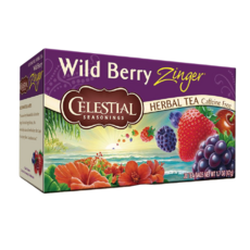 CELESTIAL SEASONINGS 詩尚草本 野莓活力茶, 無咖啡因, 20茶包, 2.35g, 20包, 1盒