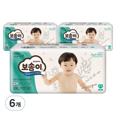 보솜이 리얼코튼 오가니크 팬티 남아용, 점보형(2XL), 192매