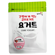 Ssalgwaja 米餅村 寶寶乳酸菌優格球 草莓口味 10個月以上適用, 草莓, 16g, 1包