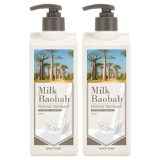 밀크바오밥 퍼퓸 화이트솝 헤어트리트먼트, 500ml, 2개