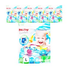 Nuby 游泳尿布 男, L (9~14kg), 6包