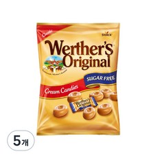 스톡 웨더스 오리지날 클래식 크림 무설탕 캔디, 70g, 5개