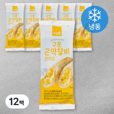 아임닭 구운 곤약찰바 콘치즈 (냉동), 100g, 12팩