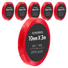 다다 고강력 양면테이프 10mm x 3m, 6개