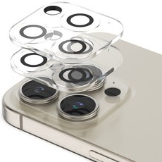 신지모루 아이폰 빛번짐 방지 카메라 렌즈 강화유리 블랙링 액정보호필름 세트, 2매
