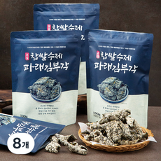 주일 찹쌀 수제 파래김부각, 100g, 8개