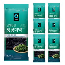 청정원 남해안산 청정미역, 25g, 7개