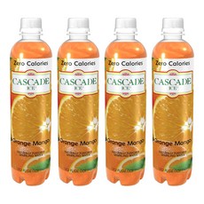 CASCADE 橘子芒果氣泡飲, 509ml, 4個