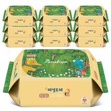 페넬로페 바이탈 릴리로즈 아기물티슈 리필형, 70매, 10팩