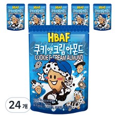 바프 쿠키앤크림 아몬드, 40g, 24개