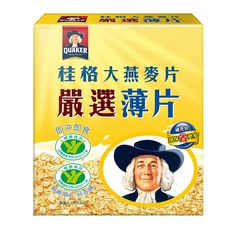 QUAKER 桂格 即沖即食大燕麥片嚴選薄片, 1.2kg, 1盒