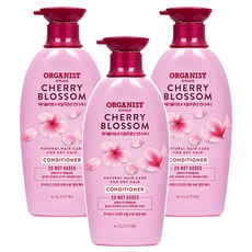 오가니스트 수분 영양 컨디셔너 체리블라썸향, 500ml, 3개