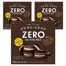 LOTTE 樂天 ZERO 迷你可可派 12包入, 171g, 3盒