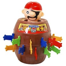 재미존 해적 후크 룰렛게임 중형, 혼합색상, 1개 혼합색상, 1개