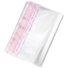 OPP自黏袋 花刀 有孔 平整切面 防爆 多種尺寸 100入/包, 100張, 5包