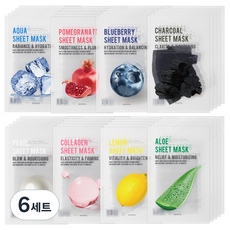 은율 퓨리티 마스크팩 22ml x 5p x 8종 세트, 6세트