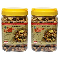웰넛 자연두레 너츠하임 믹스넛 레드 용기, 1kg, 2개