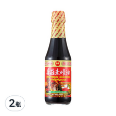 萬家香 香菇素蠔油, 玻璃瓶包裝, 嚴選台灣埔里香菇研磨粉, 純釀造工藝, 不添加化學醬油、焦糖色素、味精, 360g, 2瓶