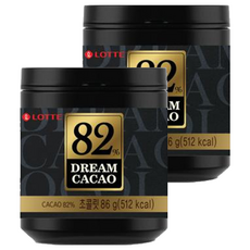 LOTTE 樂天 骰子巧克力, 82%可可, 86g, 2罐