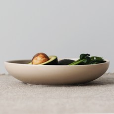 BOWLBOWL 復古義大利麵餐盤, 焦糖米色, 1個