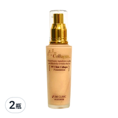 3W CLINIC 膠原蛋白粉底液，締造柔焦美顏, #23, 2瓶