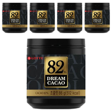 LOTTE 樂天 骰子巧克力, 82%可可, 86g, 5罐