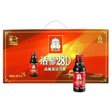 正官庄 活蔘28D 高麗蔘活力飲禮盒, 100ml, 8瓶, 1組