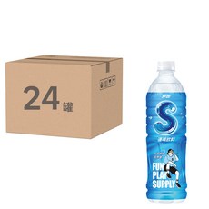 Super Supau 舒跑 S健康補給飲料, 590ml, 24瓶裝，運動後迅速補充水分與電解質, 24瓶