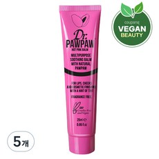 닥터포포 틴티드 컬러 멀티밤, 핫핑크, 25ml, 5개