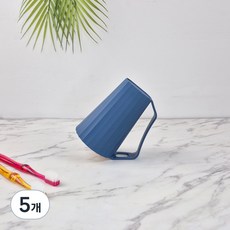 파스텔 칫솔꽂이용 개인 양치컵, 네이비, 5개