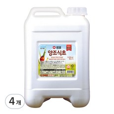 샘표 합성향 없는 양조식초, 15L, 4개
