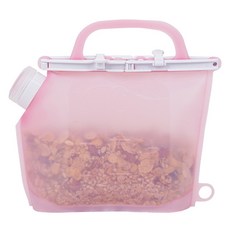 inbloom 矽膠雜糧容器+高湯儲存包1.5L, 粉色, 1個