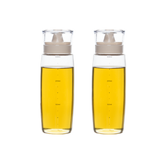 시노글라스 라운드 오일병 베이지, 300ml, 2개