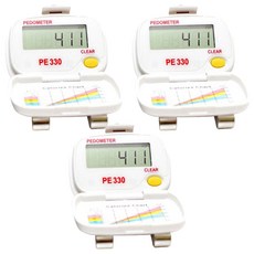 Shinwoo Electronics 3D加速度傳感器計步器PE330, 白色, 3個